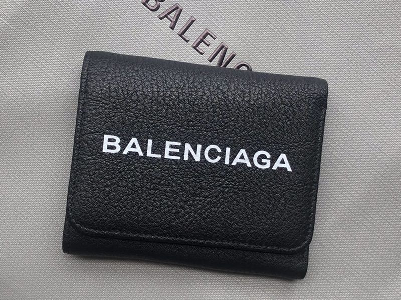 Best price challenge Balenciaga wallet replica leather tri-fold wallet ban23213
