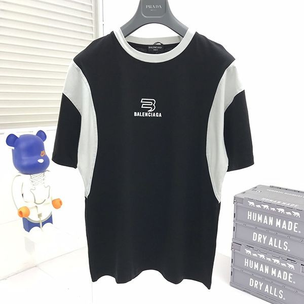 Sold out Balenciaga logo medium fit fake T-shirt bal16034 Sold out Balenciaga logo medium fit fake T-shirt bal16034