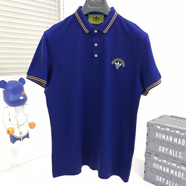 Hard to find Adidas x Gucci cotton polo shirt replica guv19097 Hard to find Adidas x Gucci cotton polo shirt replica guv19097