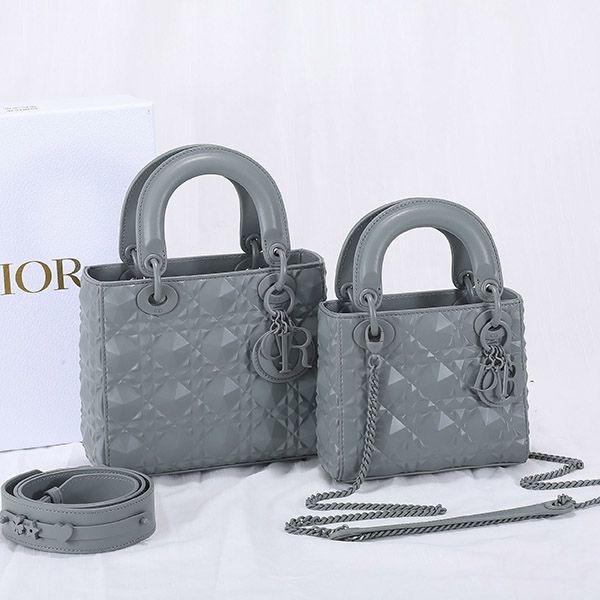 Rare Lady Dior replica bag Cannage calfskin dew75592