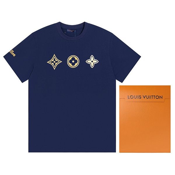 Not available in Japan? Louis Vuitton Monogram T-shirt Blue Replica vuj74402 Not available in Japan? Louis Vuitton Monogram T-shirt Blue Replica vuj74402