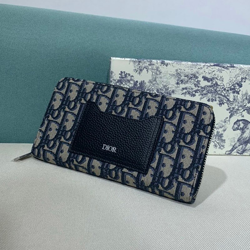 No. 1 in cumulative total sales! Dior ★ Oblique Jacquard Long Wallet Replica der56900