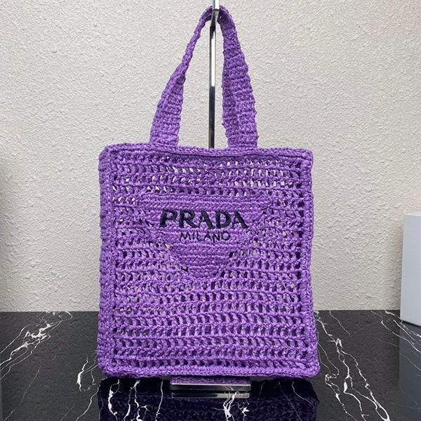 Cute Prada Basket Bag Raffia Tote Bag Replica 1BG393 puc80186