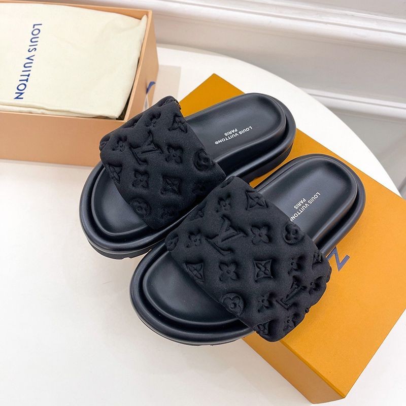 Very popular Vuitton☆Sandals replica Monogram Velcro strap mules vul35158 Very popular Vuitton☆Sandals replica Monogram Velcro strap mules vul35158