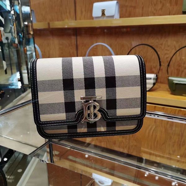 Rare Burberry Shoulder Bag Fake Medium Canvas Leather TB Bag Baa13850