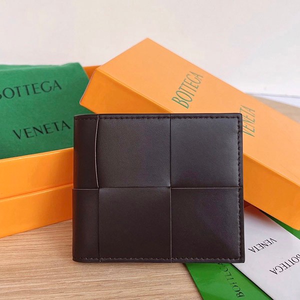 Very popular: Fake Bottega Veneta Bi-fold Wallet Fondente 649603VBWD22145