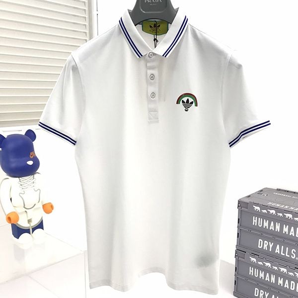 Very popular Adidas x Gucci cotton polo shirt copy guh66741 Very popular Adidas x Gucci cotton polo shirt copy guh66741