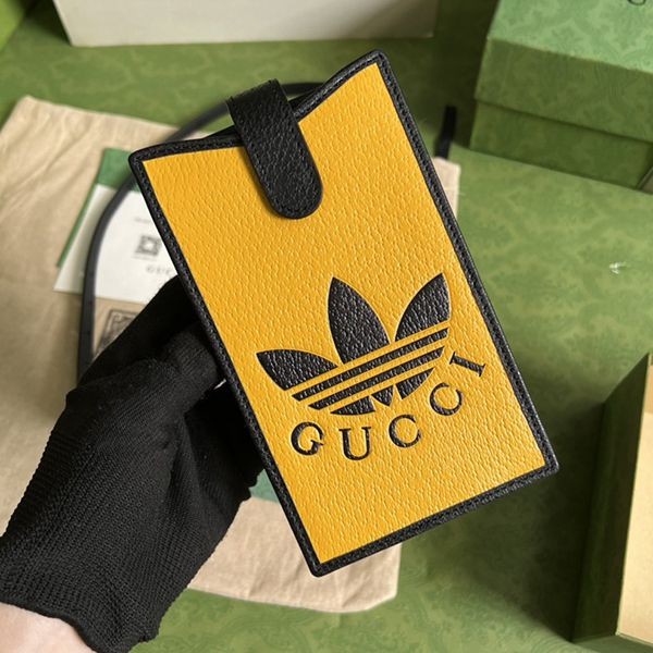 Extremely rare! Adidas x Gucci shoulder strap smartphone case replica guh16383