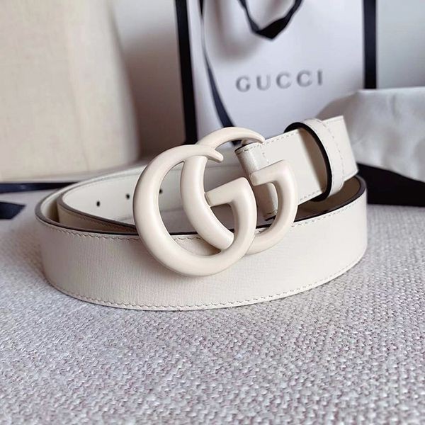 Very popular! ★ Gucci ★ Double G buckle leather belt 30mm fake guf06697 Very popular! ★ Gucci ★ Double G buckle leather belt 30mm fake guf06697