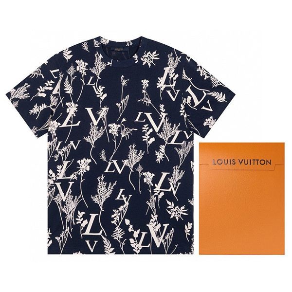 Very popular! Louis Vuitton Monogram T-shirt Blue Replica vun93461