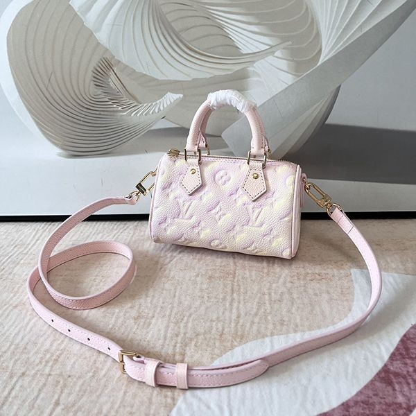Very popular!! New color? Louis Vuitton Nano Speedy Mini Bag Pink Replica M81508