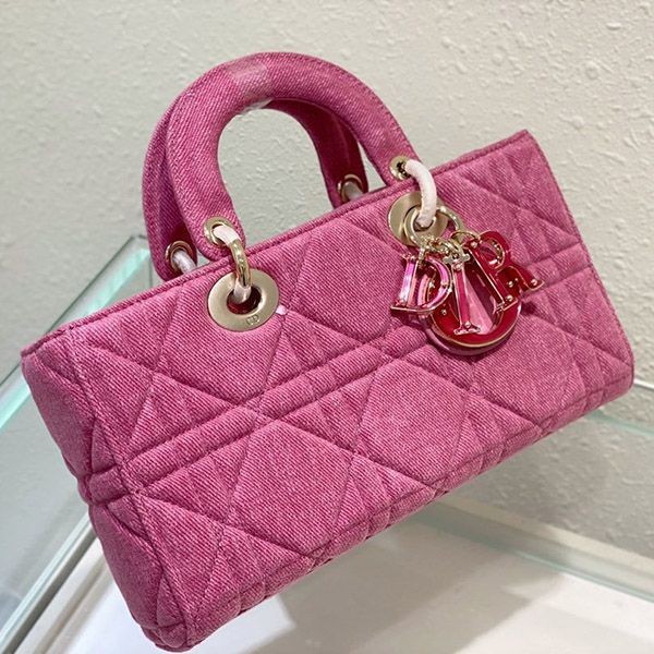 Very popular all over the world? Dior Lady D-Joy Bag Replica Cannage Denim M0540