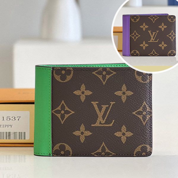 Lowest price challenge Louis Vuitton replica Portefeuille Multiple folding wallet 2 colors M81537