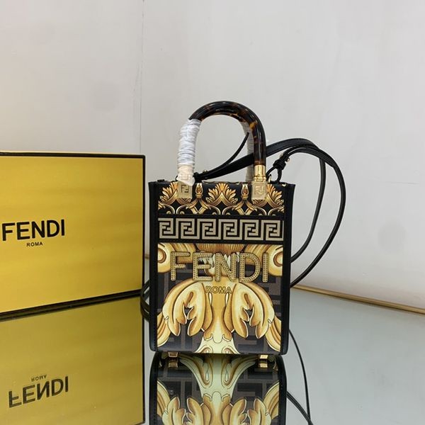 [Fendi x Versace Replica] Fendace Sunshine Mini Shopper Bag fez34488