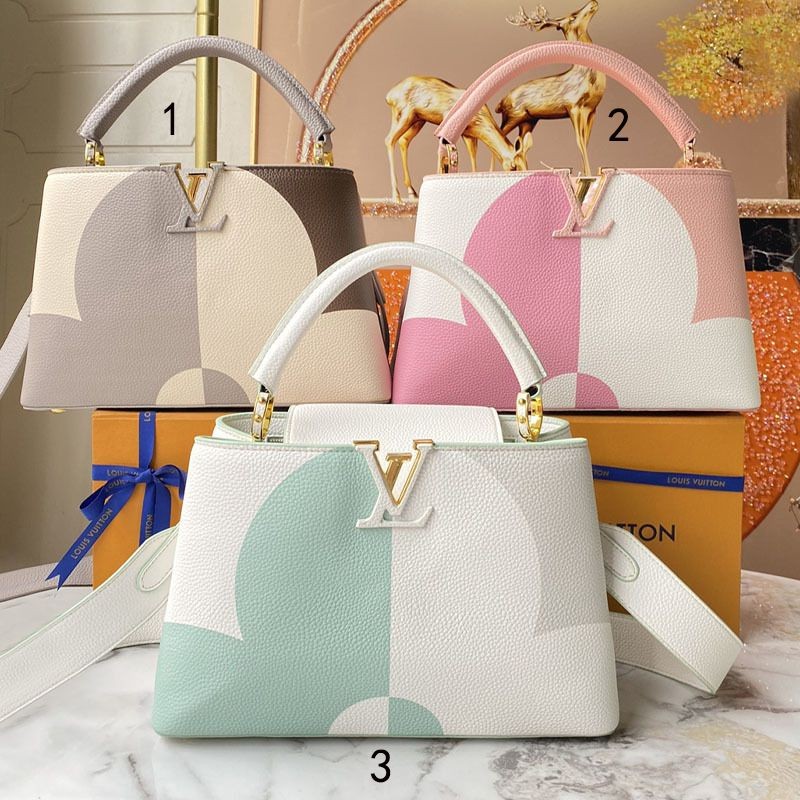 Spring/Summer New Louis Vuitton Shoulder Bag Capucines BB Replica Leather Monogram 3 Colors M59711