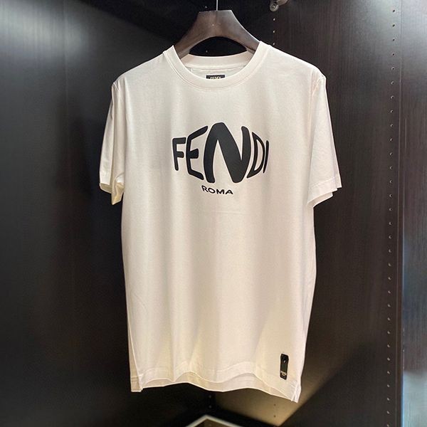 Eye-catching color Fendi T-shirt short sleeve crew neck T-shirt fake fes24621 Eye-catching color Fendi T-shirt short sleeve crew neck T-shirt fake fes24621