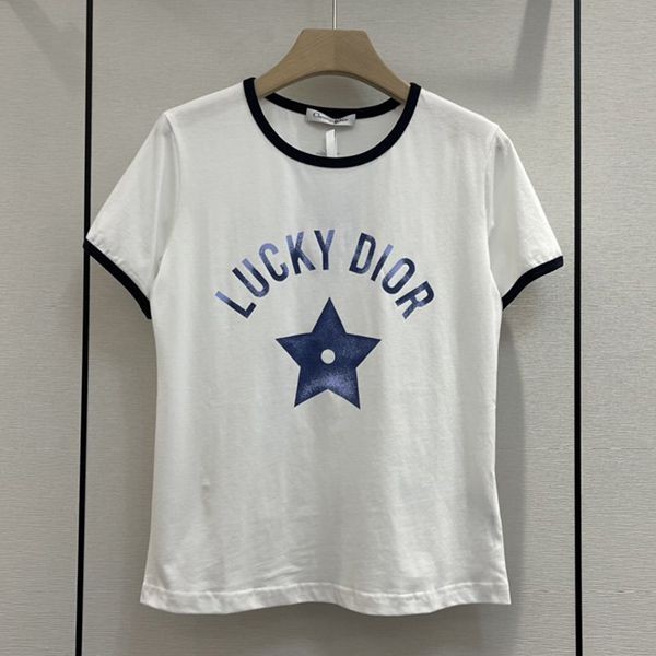 ☆Super popular☆Dior Lucky Dior Cotton Linen T-shirt copy dee98841 ☆Super popular☆Dior Lucky Dior Cotton Linen T-shirt copy dee98841