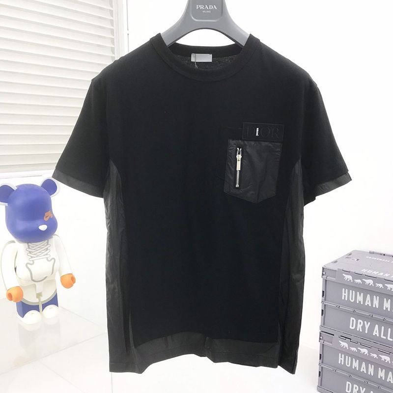 Rare colors available immediately! Dior x SACAI ★ Oversized T-shirt copy ★ 213J669A0554C989 Rare colors available immediately! Dior x SACAI ★ Oversized T-shirt copy ★ 213J669A0554C989