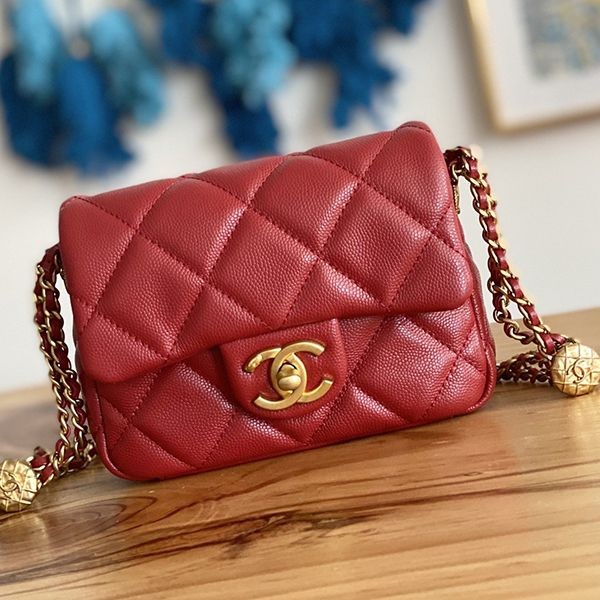 21-22AW Chanel Flap Bag Replica Caviar Skin shs66655 21-22AW Chanel Flap Bag Replica Caviar Skin shs66655