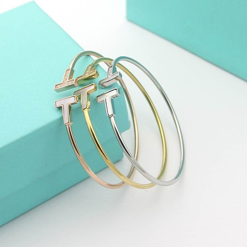Not available in Japan ☆ Tiffany T wire bracelet replica Tib05248