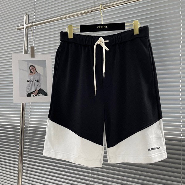 Free shipping Jil Sander fake cotton wide leg Bermuda shorts Jid16978