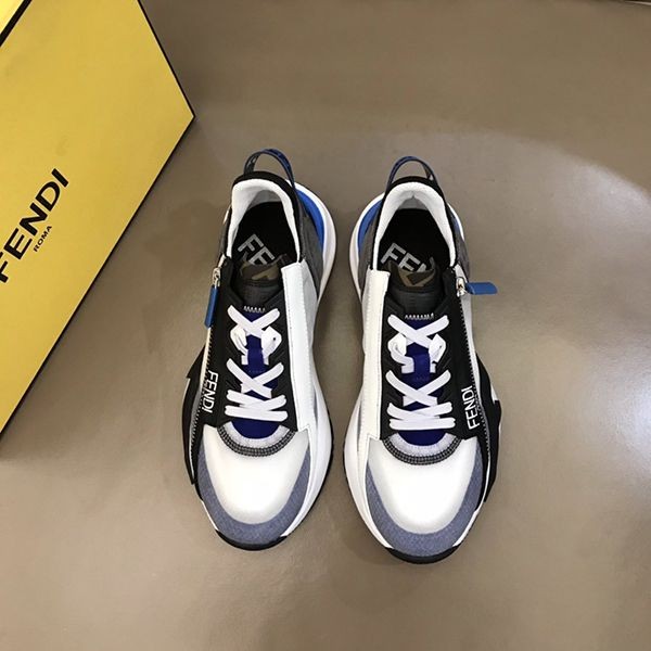 Fendi Flow Suede Low Top Sneakers Replica