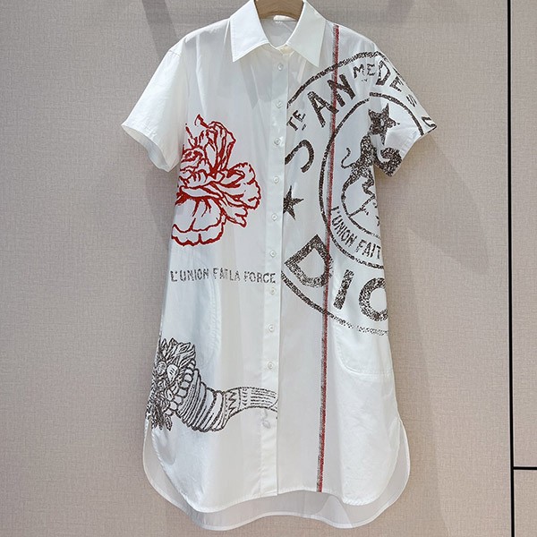 Very popular! Dior shirt dress replica dee41736