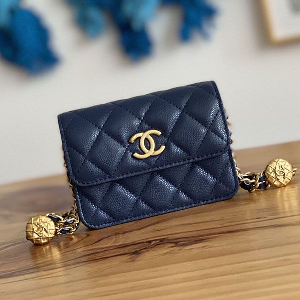 Free shipping Chanel card case replica coin case shq72223