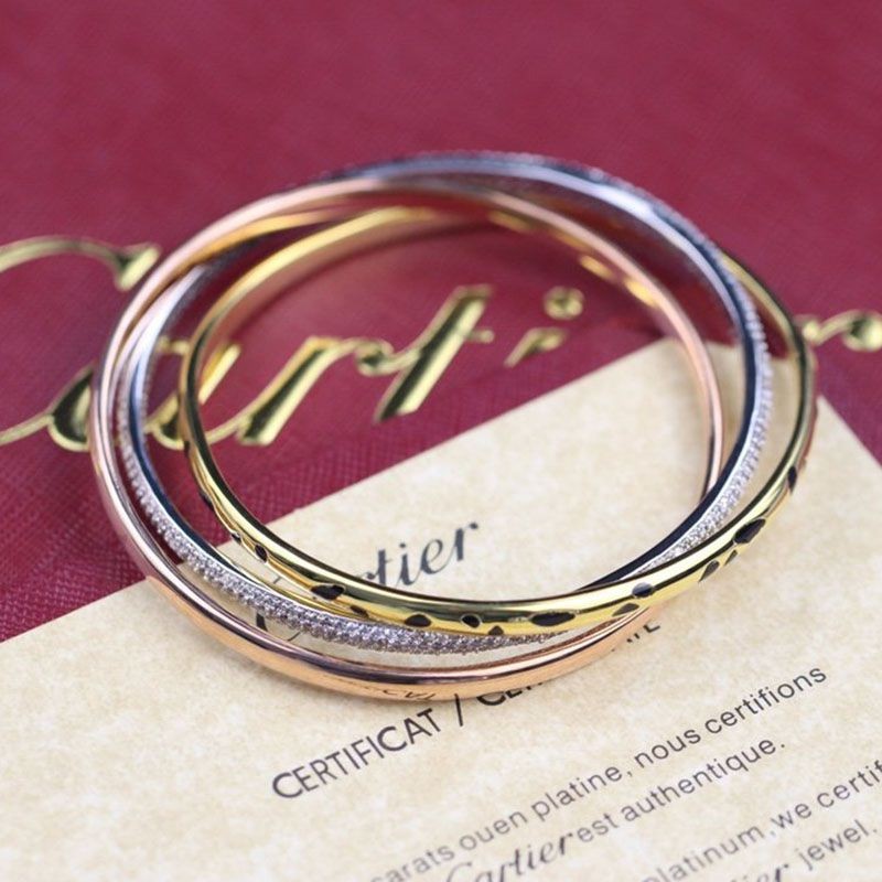 21AW new Cartier Trinity bracelet replica kab60151