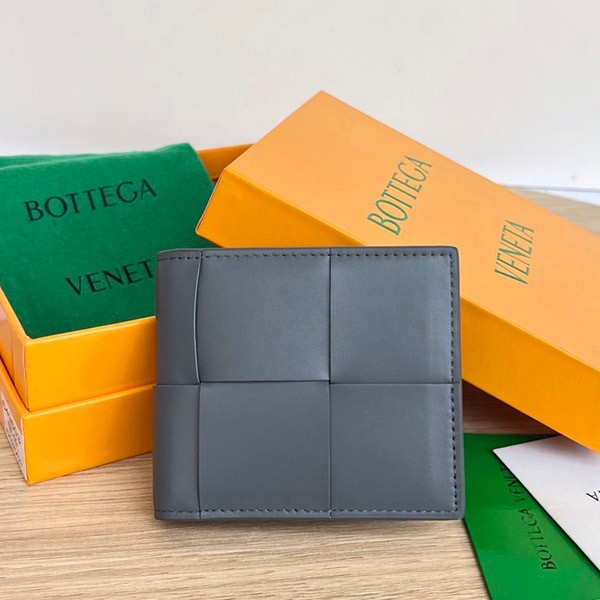 [Not available in Japan] Bottega Veneta Bi-fold Wallet Replica Thunder 649603VBWD21242