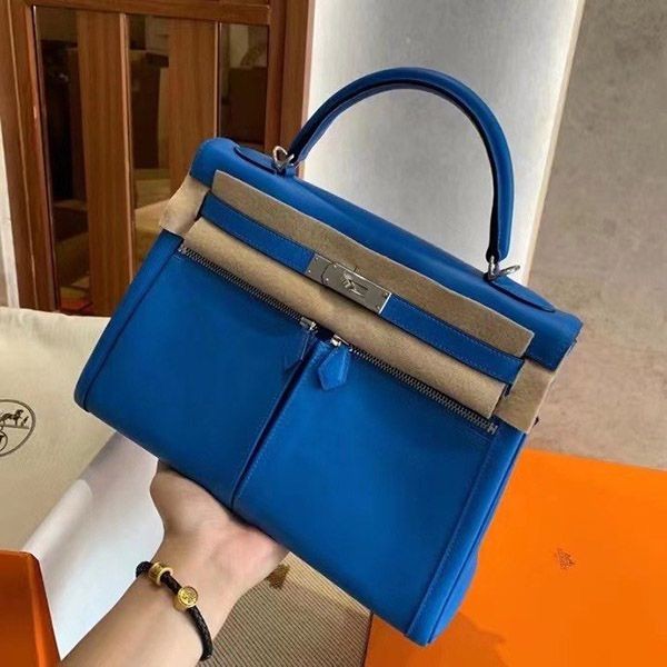 Very popular! Hermes Kelly replica 32cm, inner-stitched Togo, silver hardware erg23146 Very popular! Hermes Kelly replica 32cm, inner-stitched Togo, silver hardware erg23146