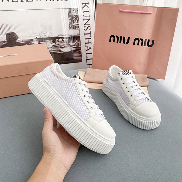 Miu Miu Mesh Platform Sneakers Replica 5E726D_77T_F0009_F_005