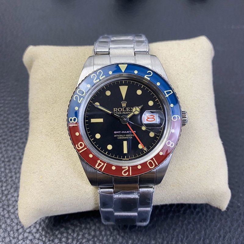 The most popular Rolex replica ★ GMT Master Automatic Stainless Steel Men's Black 16752