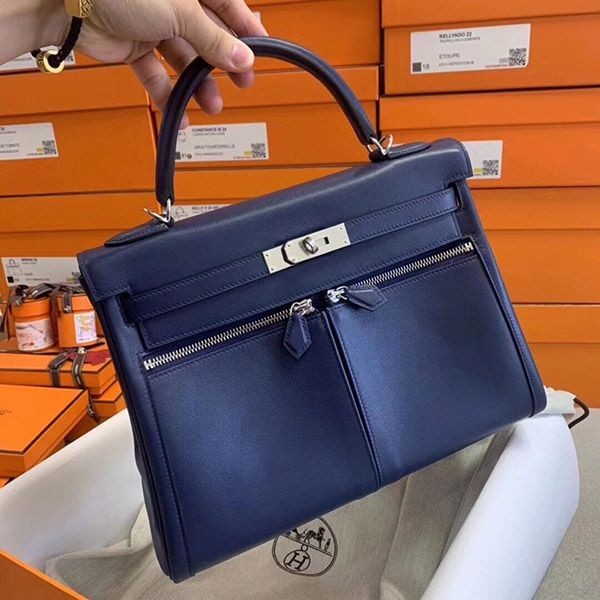 Sold out Hermes replica Kelly 32cm silver hardware erp19765
