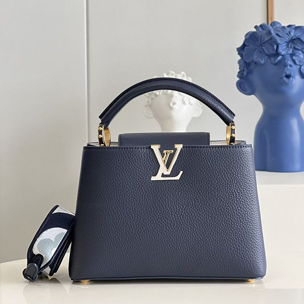 Rare color Louis Vuitton Capucines replica Coquille handbag with strap 2 sizes M59438 Rare color Louis Vuitton Capucines replica Coquille handbag with strap 2 sizes M59438