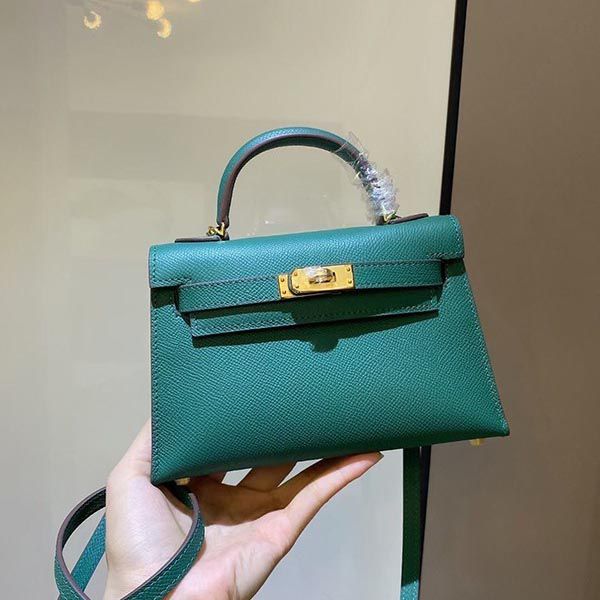 Hermes Kelly Mini 2 Kazak Epson Replica Silver Hardware he19020