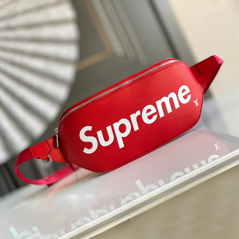 New Supreme x Louis Vuitton Shoulder Bag Replica Collaboration Bumbag BUMBAG RED vur60762