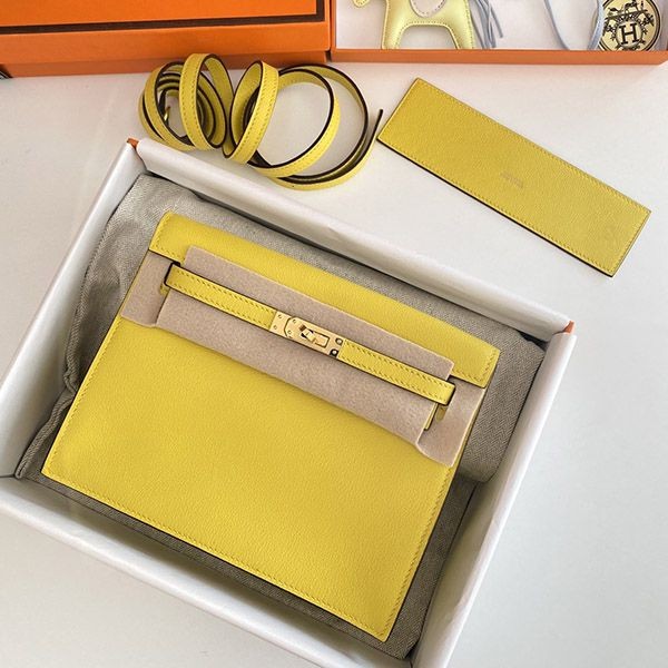 Rare color Hermes copy Kelly Dance 22cm inner stitching two-tone metal fittings ers52295 Rare color Hermes copy Kelly Dance 22cm inner stitching two-tone metal fittings ers52295