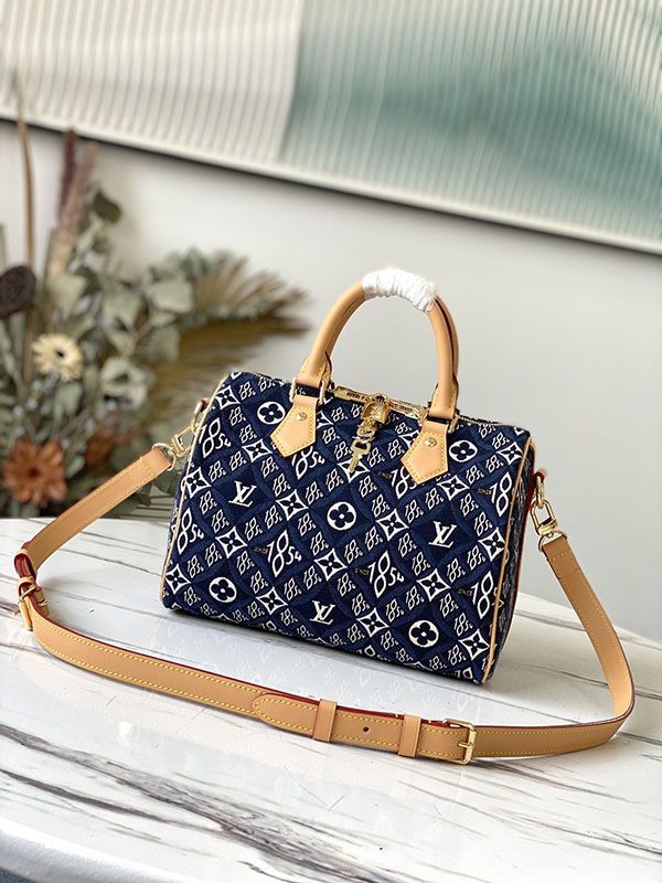 SS21 New Louis Vuitton Mini Bag Replica Speedy SINCE 1854 Monogram Bandouliere 25 M57400