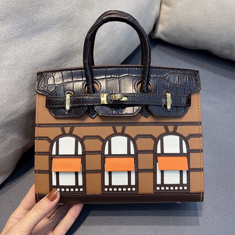 Sure to sell out Hermes Birkin Replica 20cm Serie Faubourg Day Veau Madame x Alligator Matte x Swift ers41634