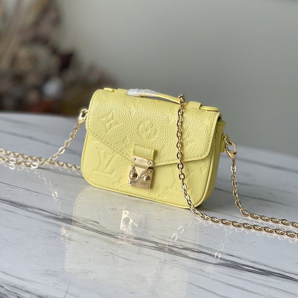 Eye-catching color☆? Louis Vuitton Micro Metis Chain Bag Replica M81407