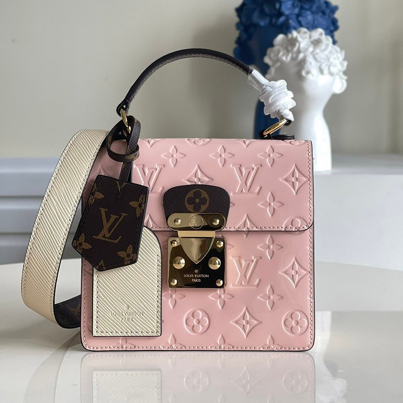 New Louis Vuitton Shoulder Bag Replica Spring Street PM Monogram Vernis M90376