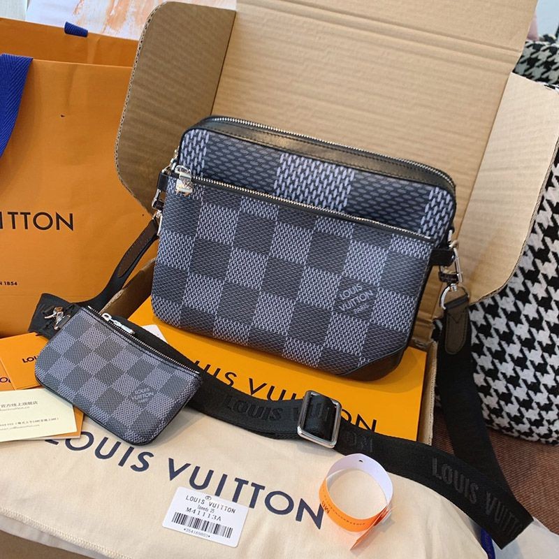 Very popular Louis Vuitton replica Trio Messenger Damier N50017