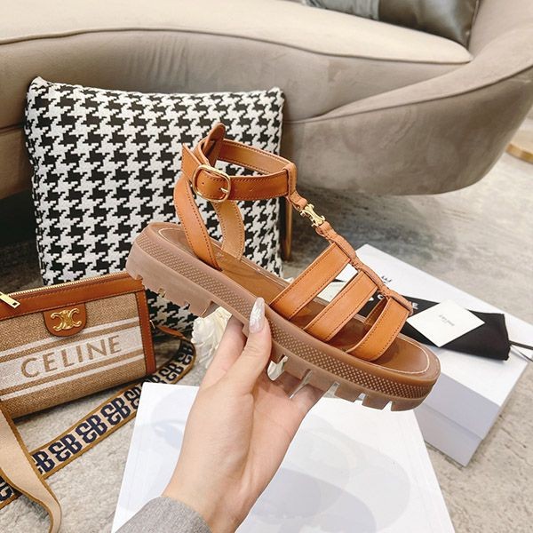 ★Japan!! Popular! Celine Gladiator Sandals (tax included) Replica Crea Triomphe 343593023C04LU