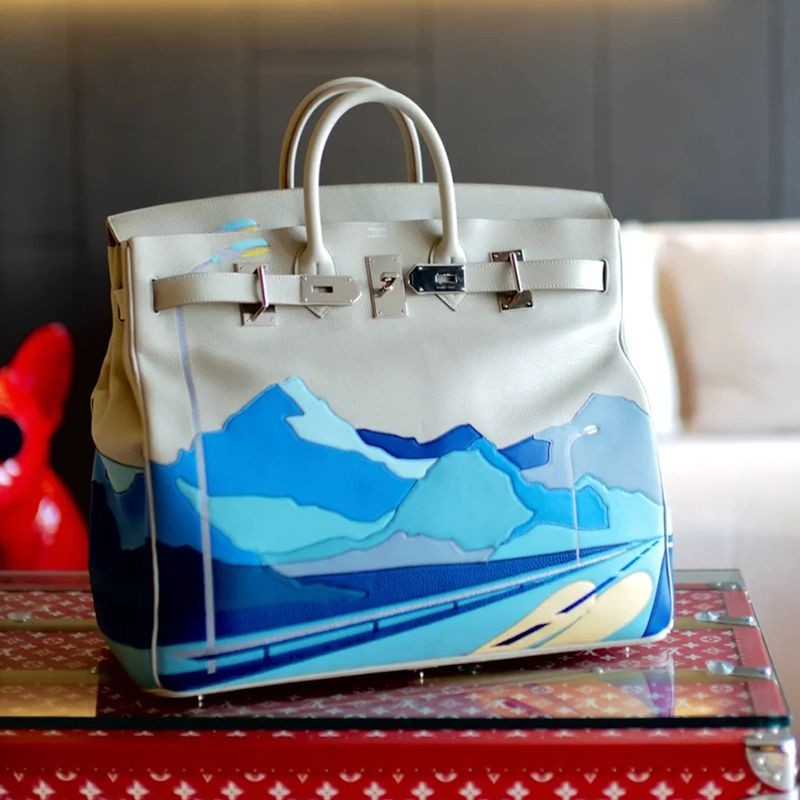 Eye-catching color★Hermes Haute Couture replica 50cm Endless Road Togo x Swift ert09396