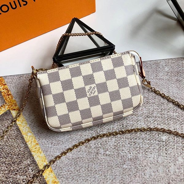 No customs duties Louis Vuitton Shoulder Bag Replica Damier Mini Pochette Accessoires N58010