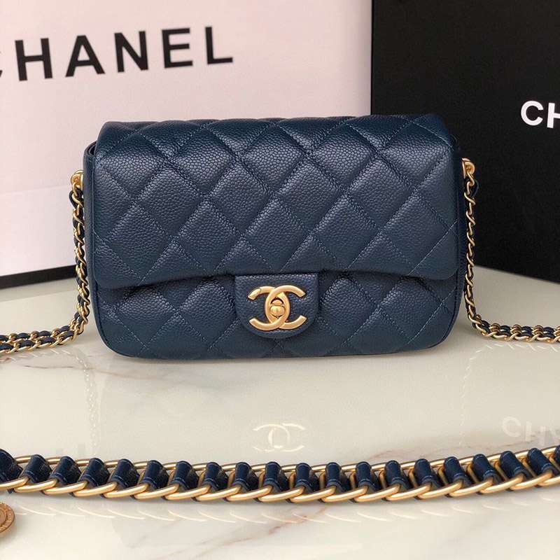 Chanel Chain Shoulder Bag Replica Caviar Skin AS2528 shh01363