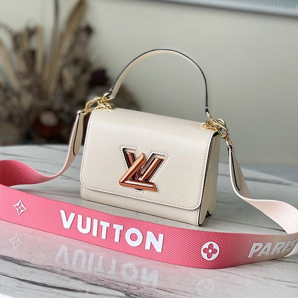 [Not available in Japan] Louis Vuitton Twist PM Replica Shoulder Bag Pink Epi M59687