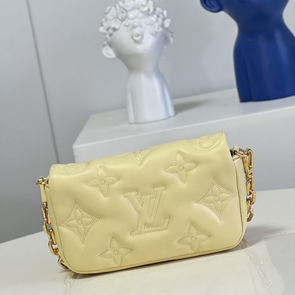 New for Spring? Louis Vuitton ★ Wallet on Strap Bubble Glam Leather Replica M81400