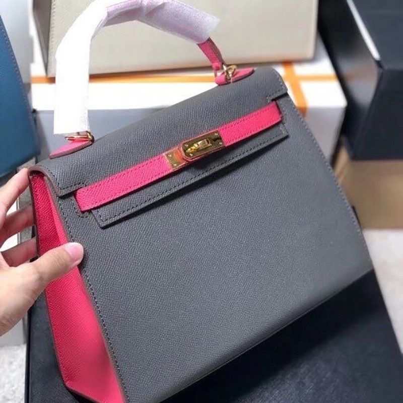 ★Popular in Japan! Hermes Kelly 28 Etoupe Replica Handbag he26017